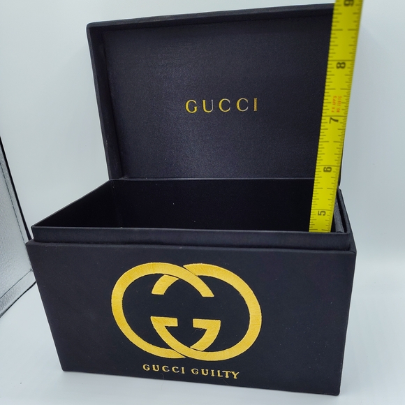 GUCCI Guilty Black & Gold Embroidered Box Lux Gift-Ready Collector Set Bows - Picture 5 of 8